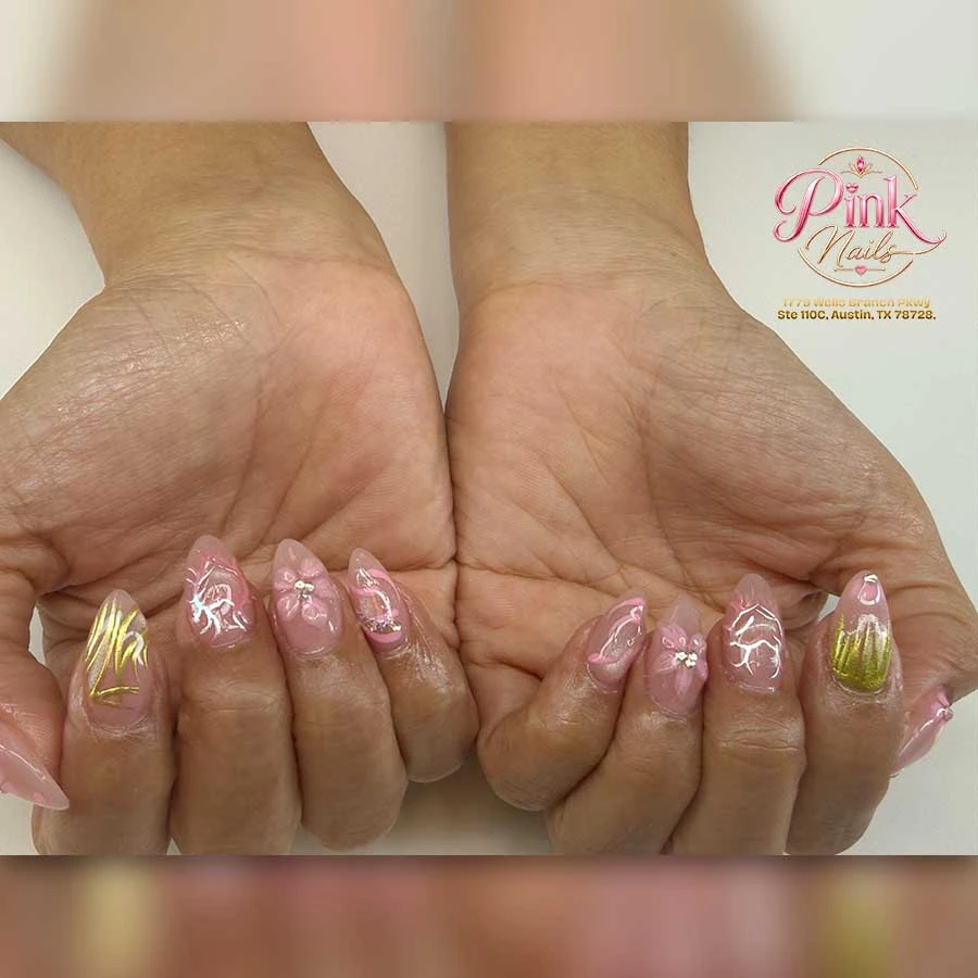 Pink Nails Salon in Wells Branch, Austin, TX 78728 | Nail Art, Gel-X, Waxing